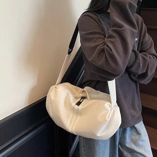班亚奴 时尚百搭纯色通勤 布 单肩斜挎手提包 常规 男女同款情侣款 多色