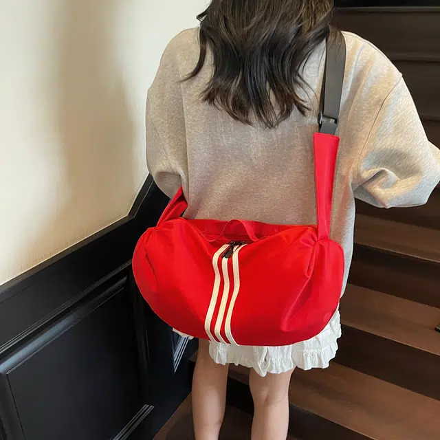 班亚奴 时尚百搭纯色通勤 布 单肩斜挎手提包 常规 男女同款情侣款 多色
