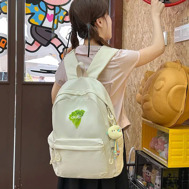 班亚奴 韩系简约百搭高颜值轻便 尼龙 双肩包 女款 多色