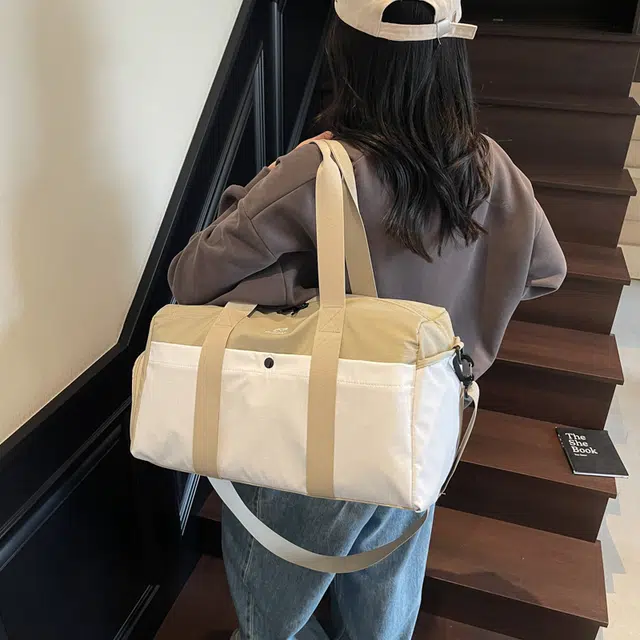 班亚奴 干湿分离独立鞋仓撞色多功能 布 旅行包 男女同款情侣款 多色