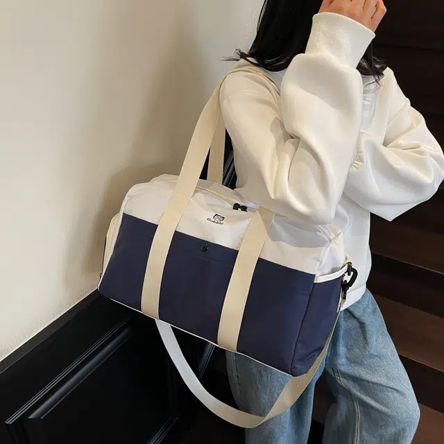 班亚奴 干湿分离独立鞋仓撞色多功能 布 旅行包 男女同款情侣款 多色
