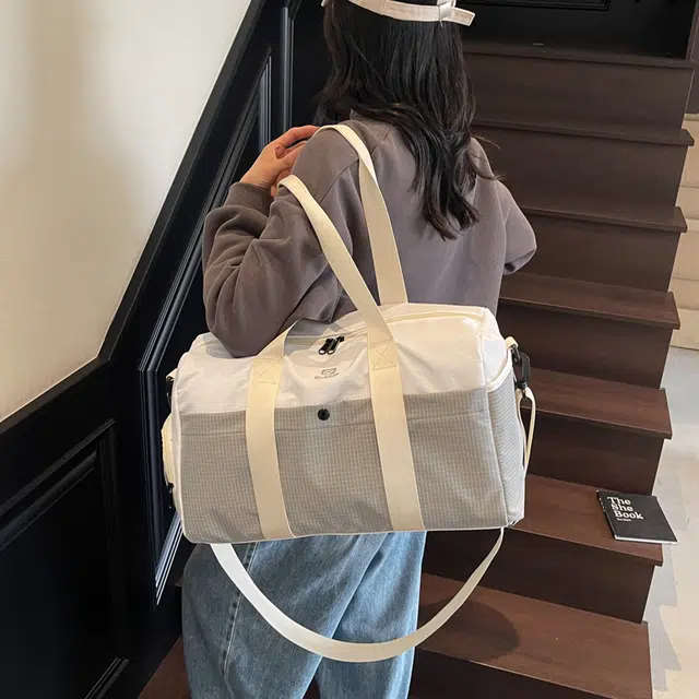 班亚奴 干湿分离独立鞋仓撞色多功能 布 旅行包 男女同款情侣款 多色