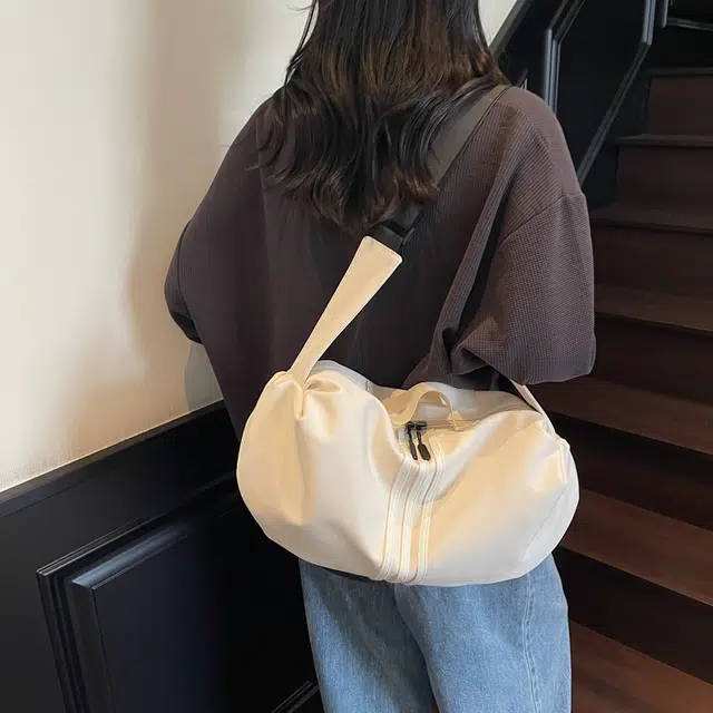 班亚奴 时尚百搭纯色通勤 布 单肩斜挎手提包 常规 男女同款情侣款 多色