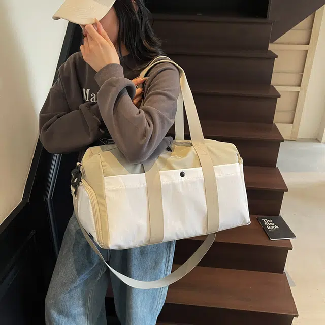 班亚奴 干湿分离独立鞋仓撞色多功能 布 旅行包 男女同款情侣款 多色