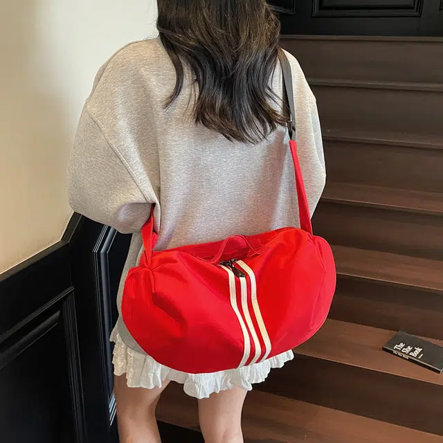 班亚奴 时尚百搭纯色通勤 布 单肩斜挎手提包 常规 男女同款情侣款 多色