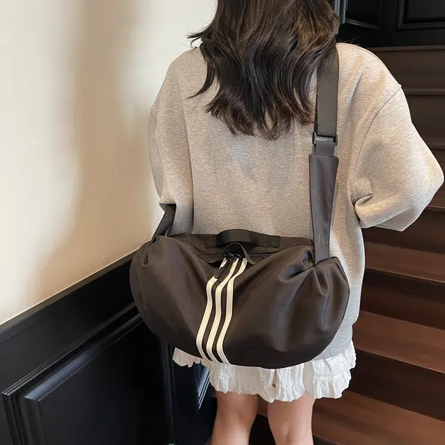 班亚奴 时尚百搭纯色通勤 布 单肩斜挎手提包 常规 男女同款情侣款 多色