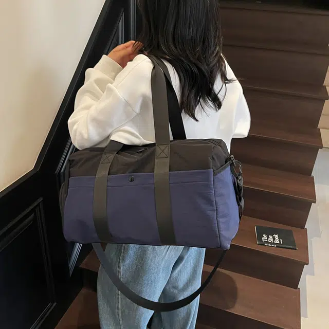 班亚奴 干湿分离独立鞋仓撞色多功能 布 旅行包 男女同款情侣款 多色