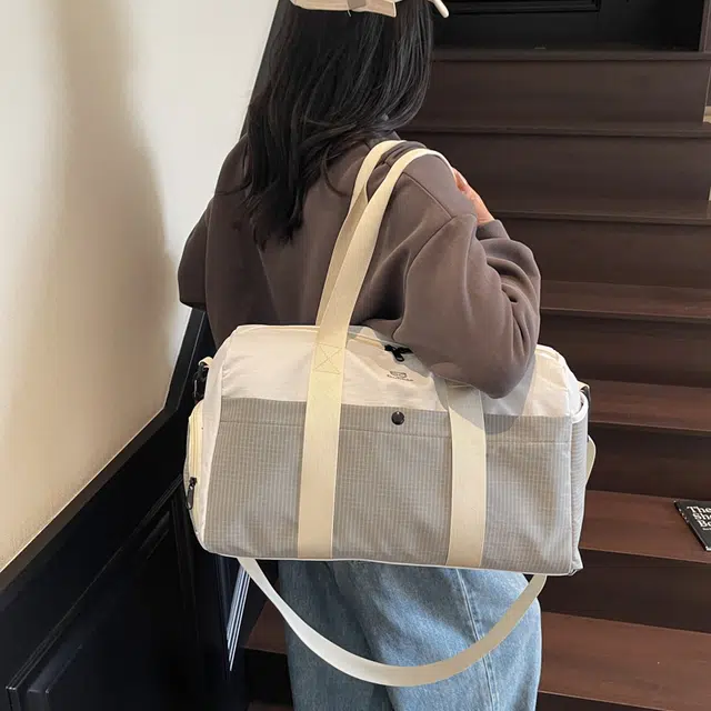 班亚奴 干湿分离独立鞋仓撞色多功能 布 旅行包 男女同款情侣款 多色