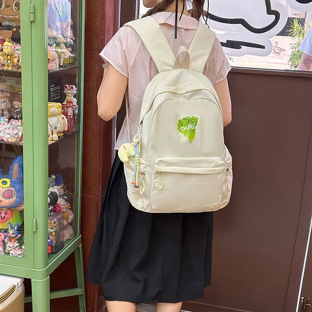 班亚奴 韩系简约百搭高颜值轻便 尼龙 双肩包 女款 多色