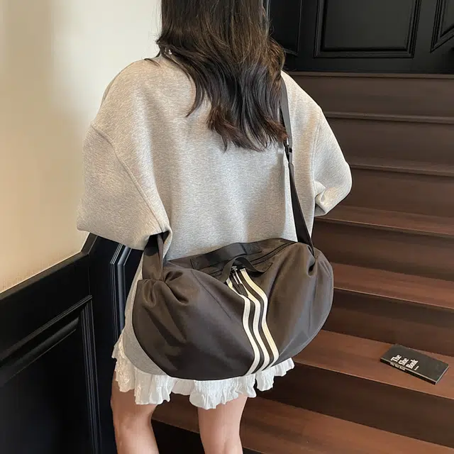 班亚奴 时尚百搭纯色通勤 布 单肩斜挎手提包 常规 男女同款情侣款 多色
