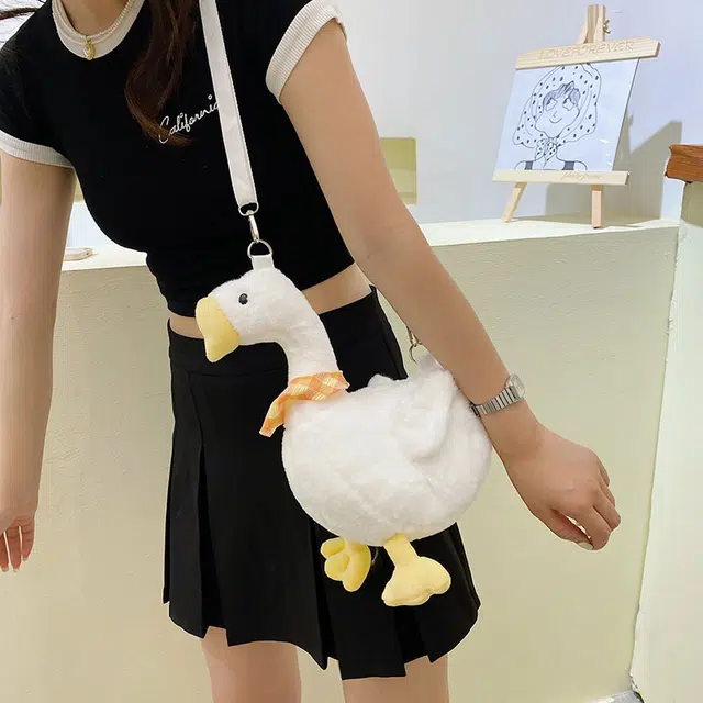 爱昊 稀奇古怪大鹅丑萌可爱单毛绒玩具 安抚 玩偶周边
