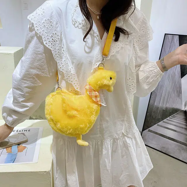 爱昊 稀奇古怪大鹅丑萌可爱单毛绒玩具 安抚 玩偶周边