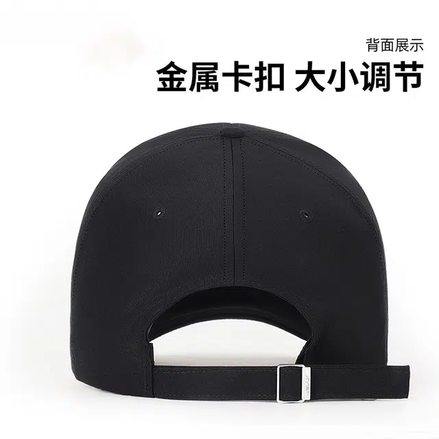 特步 时尚百搭大头围硬顶防晒遮阳透气运动显脸小外出休闲 涤纶 鸭舌帽 男女同款情侣款