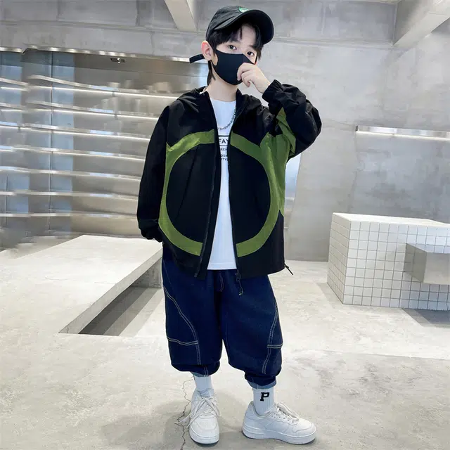 棉致 翻领舒适柔软轻盈夹克外套 青少年