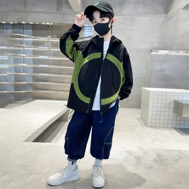 棉致 翻领舒适柔软轻盈夹克外套 青少年