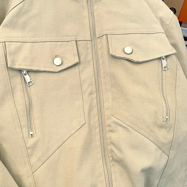 木林森 美式复古工装座山蛇皮蟒纹外套冬季加绒加厚雕飞行员夹克棉服 男女同款