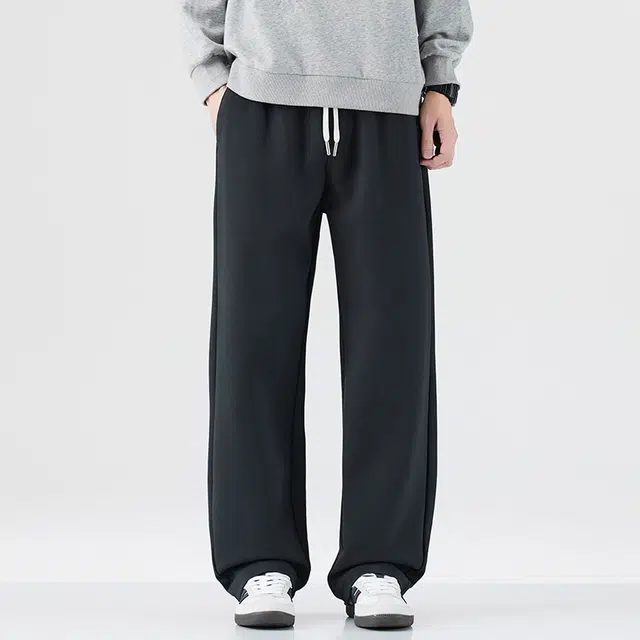 独驰 美式重磅潮牌季宽松直筒阔腿长裤休闲裤 男女同款