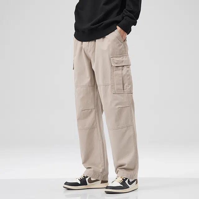 独驰 宽松直筒时尚百搭休闲工装裤 男女同款