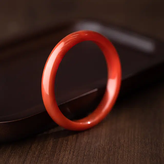 童画 古风新中式汉服国潮镯子 复古民族风 优雅小众设计高级感#好运 玛瑙 手镯 女款