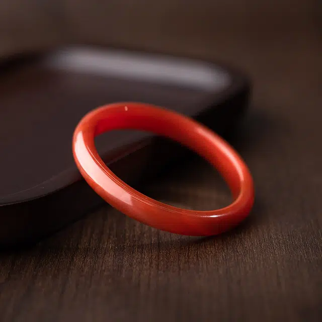 童画 古风新中式汉服国潮镯子 复古民族风 优雅小众设计高级感#好运 玛瑙 手镯 女款