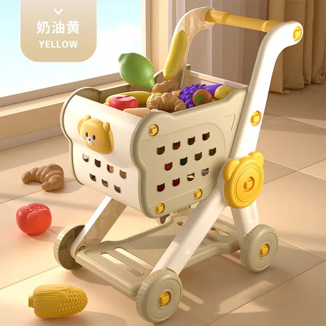 喜迪奇 儿童玩具 小熊购物车 早教益智玩具