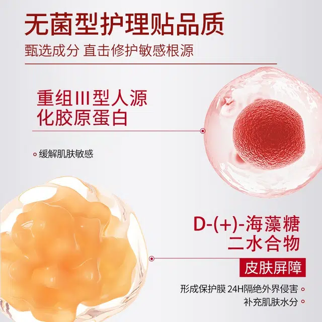 舒奈美 重组Ⅲ型人源化胶原蛋白修护贴医用敷料水光针医美冷敷贴械字号非面膜