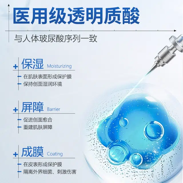 舒奈美 透明质酸钠创面敷贴医用敷料愈合贴激光术后修复补水保湿非面膜