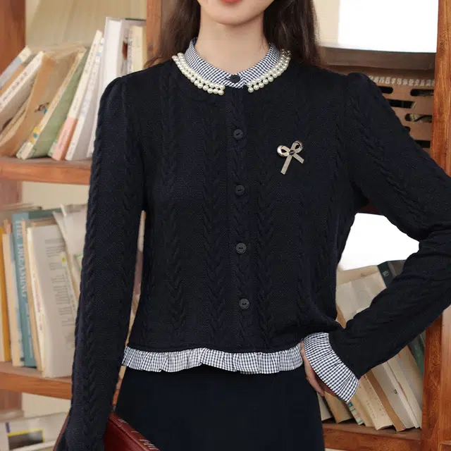 鹿向南 中腰中长纯色休闲长裙 女款 藏蓝色