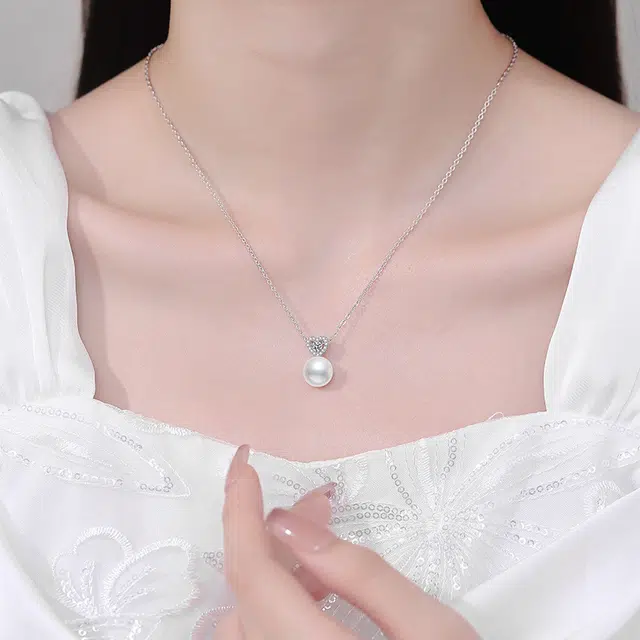 贝戈丽丝 简约时尚爱心套链  精致优雅气质高级感颈饰  小众爆款甜美桃心款#好运 淡水珍珠 项链 女款