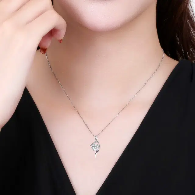 贝戈丽丝 温柔婉约爱随心动 时尚简约爱情美满  日常通勤百搭 节日纪念日送礼#好运 钻石 项链 女款