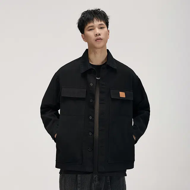 赞仕 美式复古工装夹克外套 男女同款