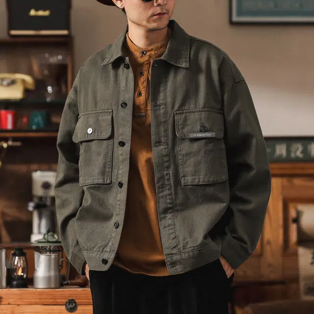 赞仕 美式街头设计感休闲潮牌夹克外套 男女同款