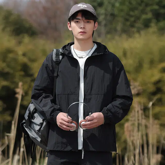 赞仕 原纱冰丝凉感户外出行宽松 防晒透气防紫外线防晒服 男女同款