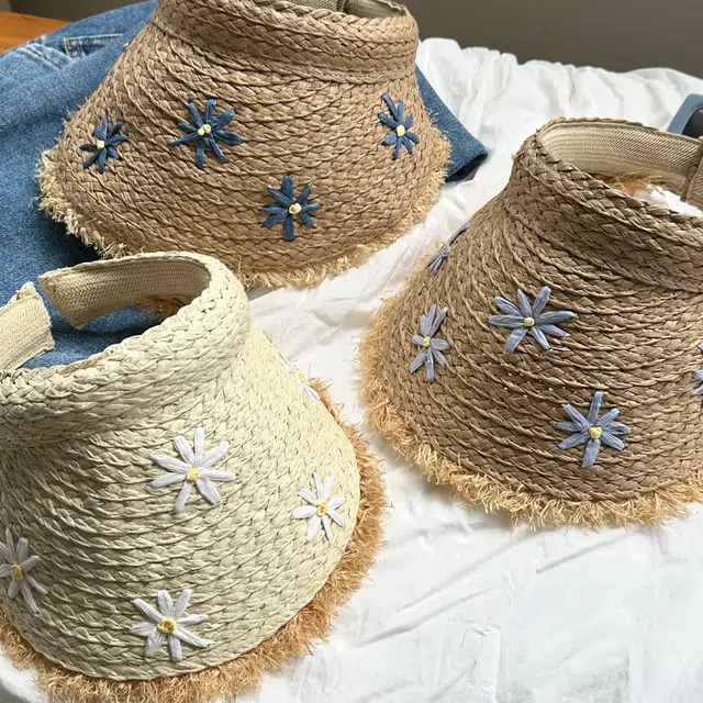 杨同学 海边度假风空顶 纸草 防晒帽 女款