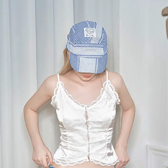 杨同学 爱心平顶帽 聚酯纤维 鸭舌帽 男女同款情侣款