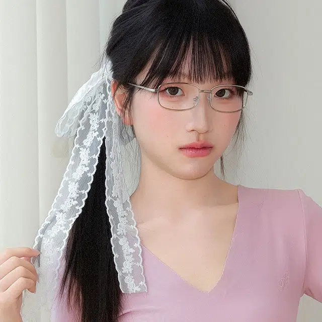 杨同学 蕾丝长条 聚酯纤维 丝巾 女款