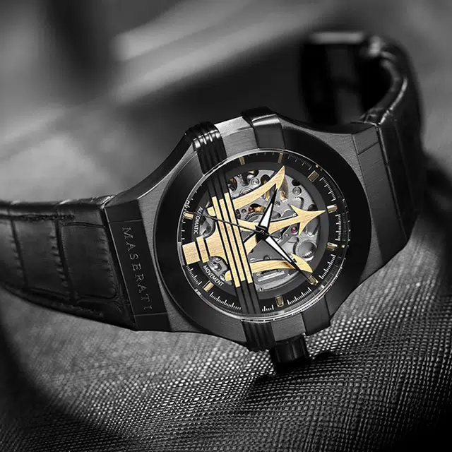 Maserati 42MM Black Dial