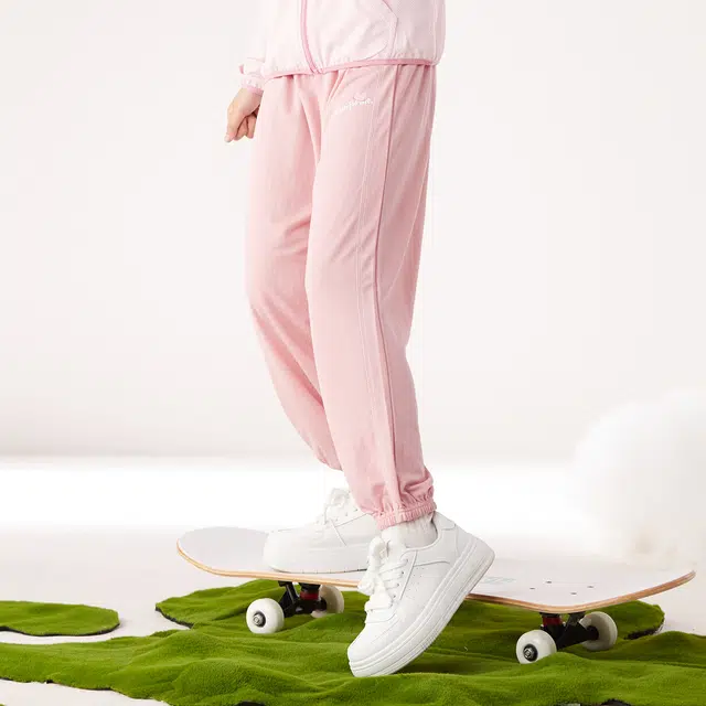 红豆 字母印花薄款束脚休闲裤 儿童款