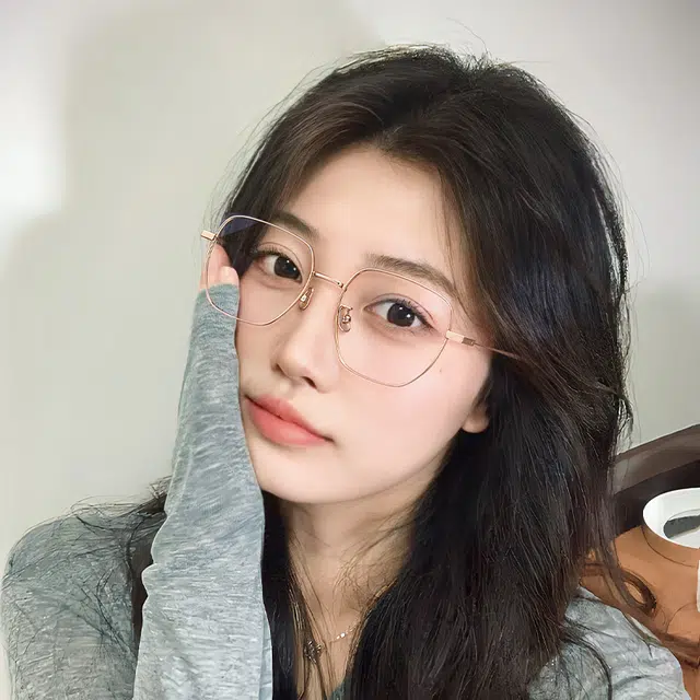 【联系客服可配度数】 苍木优品 近视可配度数超轻大框加宽大脸 钛 方形 光学镜架 男女同款情侣款 银色