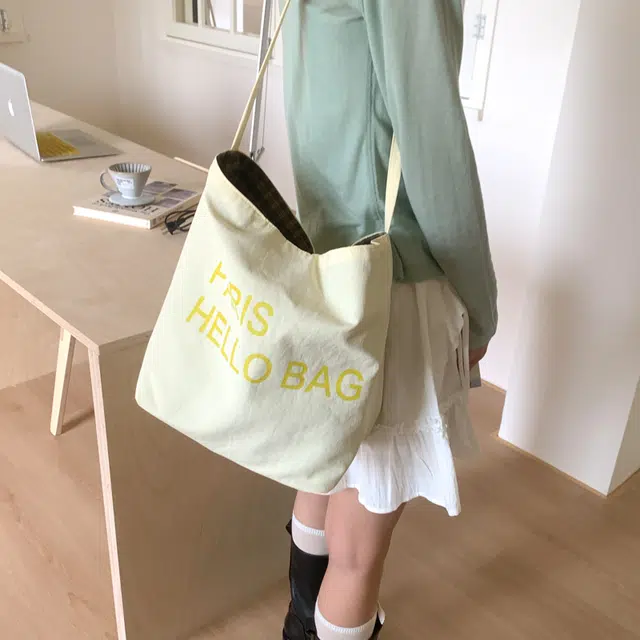 奕旅 韩系字母通勤 帆布 帆布包托特包单肩包 女款 多色
