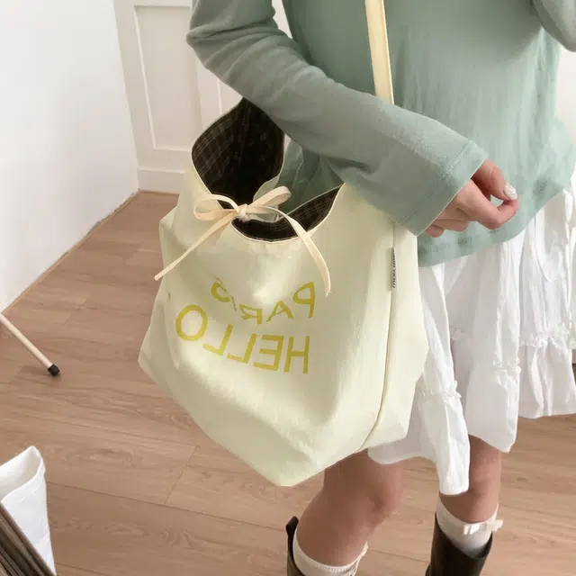 奕旅 韩系字母通勤 帆布 帆布包托特包单肩包 女款 多色