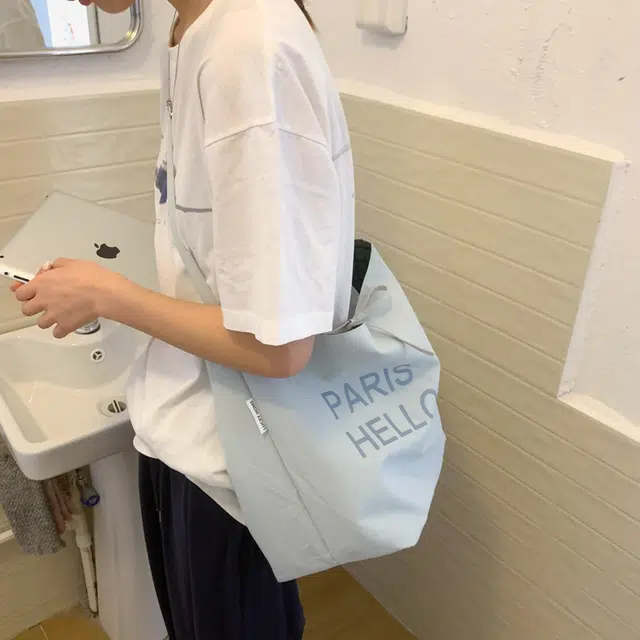 奕旅 韩系字母通勤 帆布 帆布包托特包单肩包 女款 多色