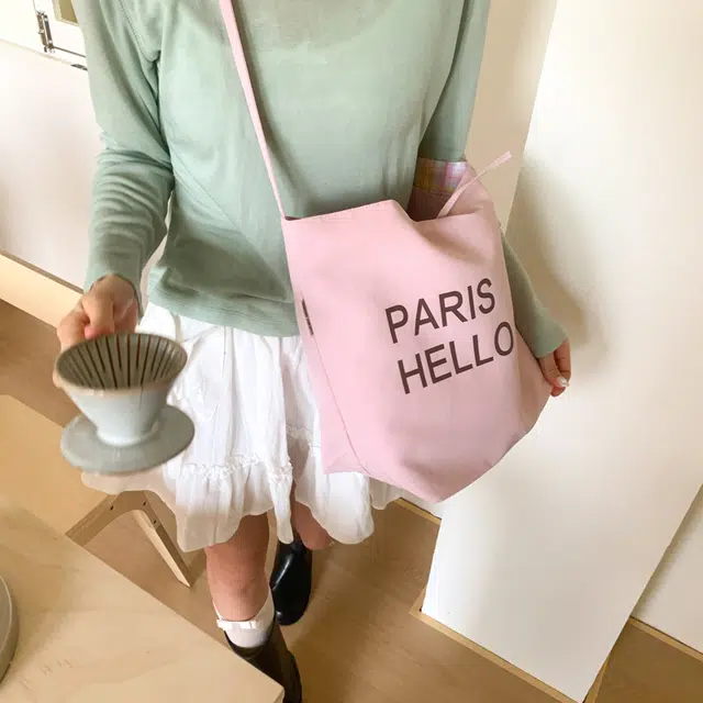 奕旅 韩系字母通勤 帆布 帆布包托特包单肩包 女款 多色