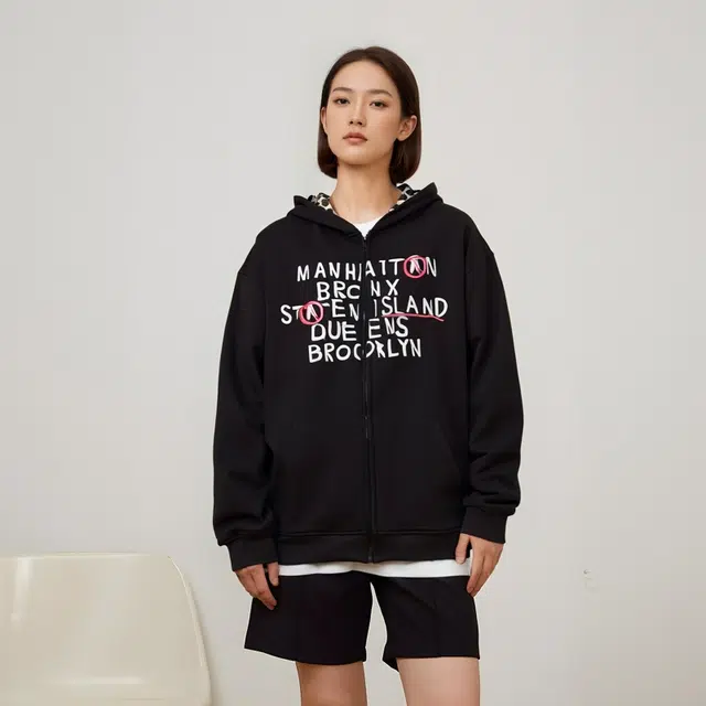 困住大象 美式复古高街风连帽潮牌服饰时尚百搭卫衣 男女同款