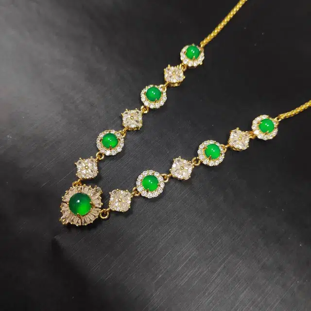 识恩 设计师款简约新中式表白甜蜜轻奢复古国风气质 玉髓 玉石项链 女款