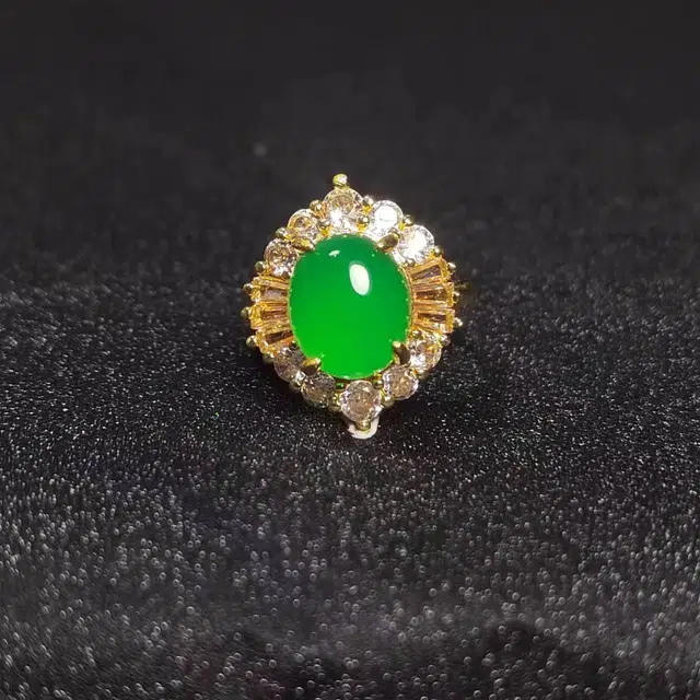 识恩 设计师款简约新中式简约精致轻奢国风气质优雅可调节 玉髓 玉石戒指 女款