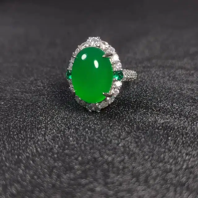 识恩 设计师款简约新中式 玉髓 戒指 女款