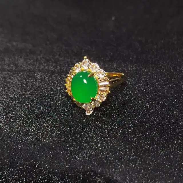 识恩 设计师款简约新中式简约精致轻奢国风气质优雅可调节 玉髓 玉石戒指 女款