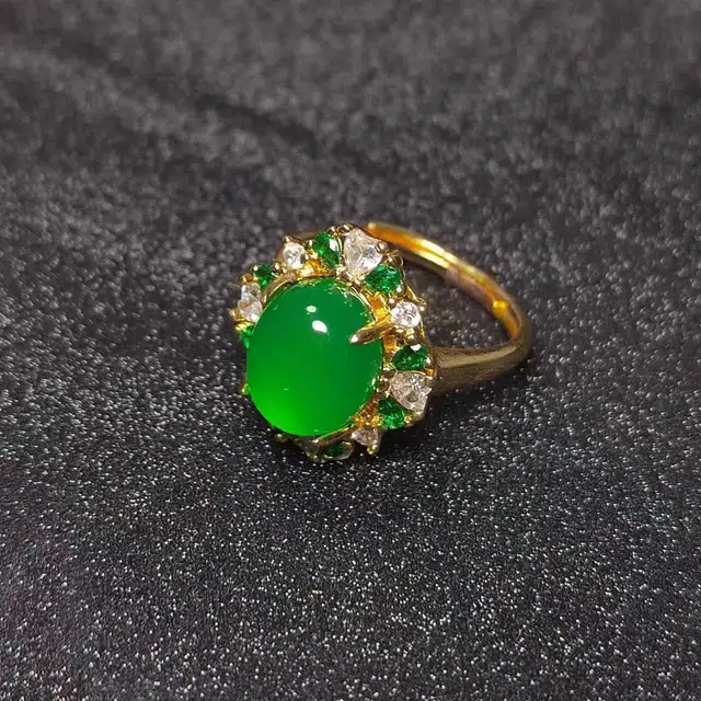 识恩 设计师款新中式表白甜蜜轻奢复古国风气质优雅 玉髓 玉石戒指 女款