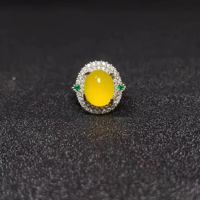 识恩 简约 精致 轻奢 复古国风 气质优雅 小众清冷 高级感 玉髓 戒指 女款